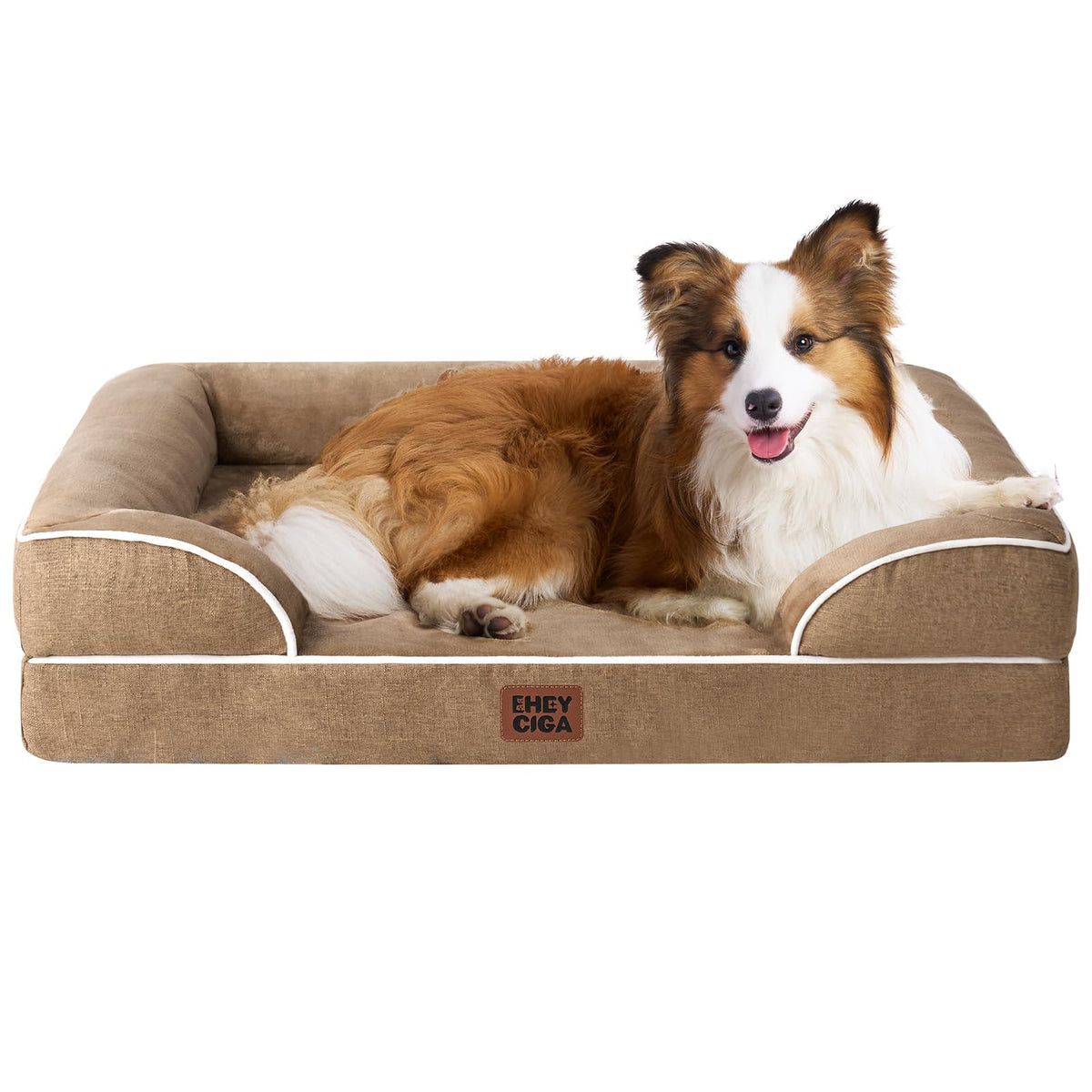 EHEYCIGA Orthopedic Extra Large Dog Bed, Waterproof Washable XL Pet Bed 44"