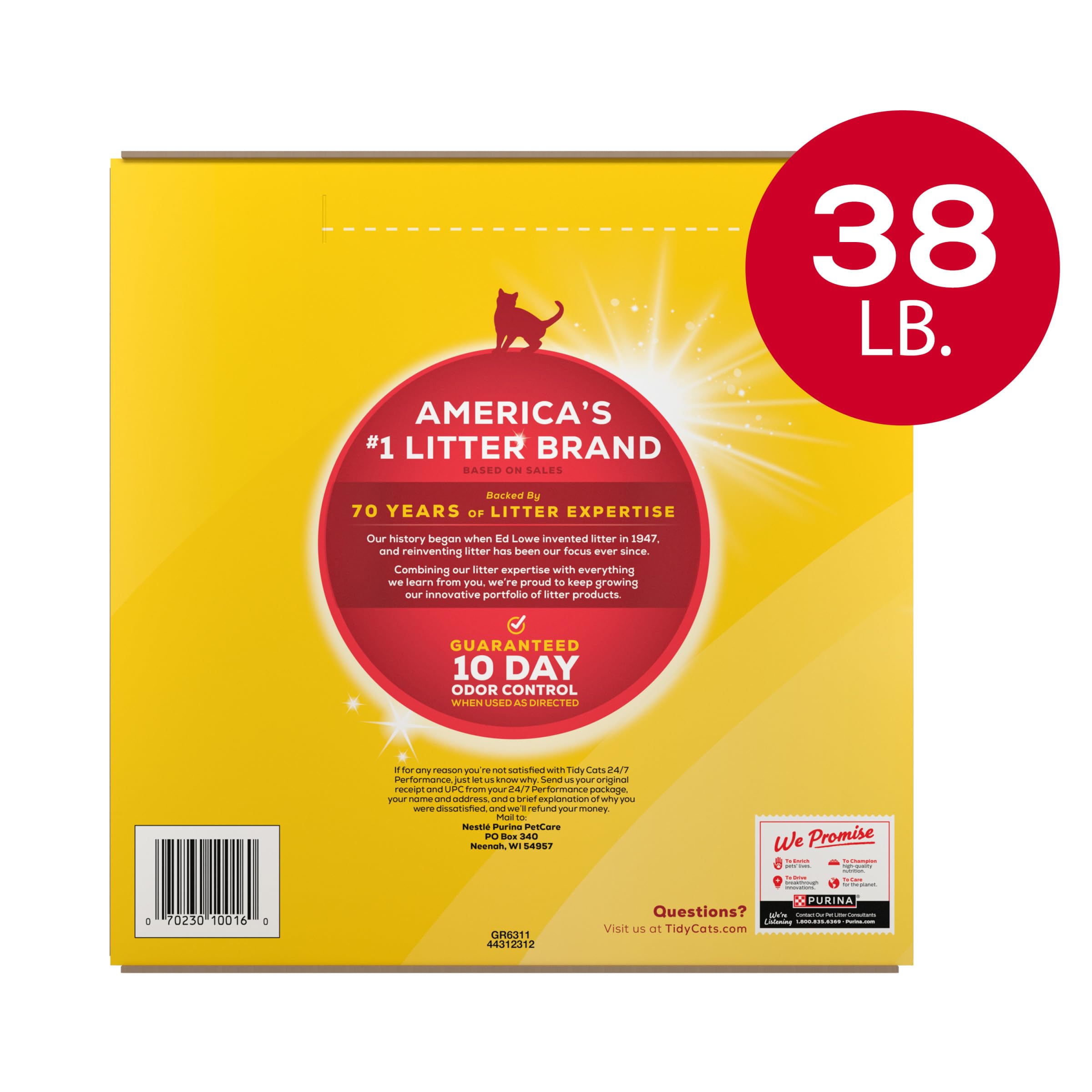 Purina Tidy Cats 24/7 Performance Clumping Cat Litter, 16 lb Bag