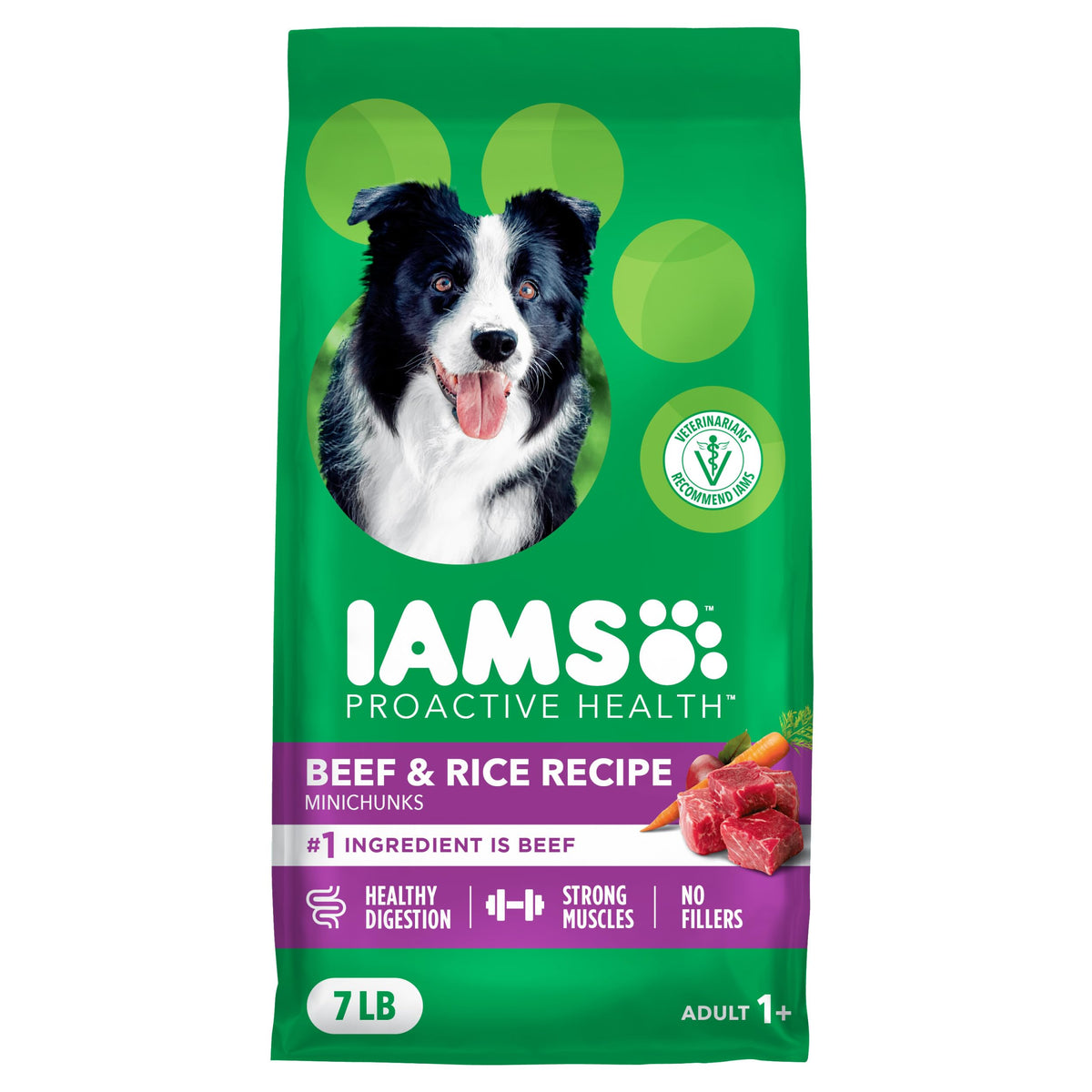 IAMS Proactive Health Adult Minichunks Dry Dog Food, Chicken, 40 lb
