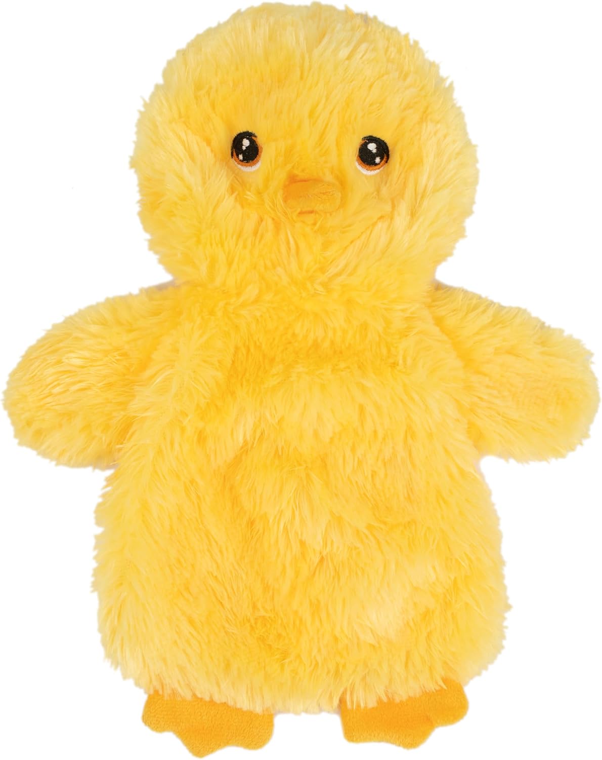 Best Pet Supplies Interactive Squeaky Dog Toy - Crinkle Duck, Yellow