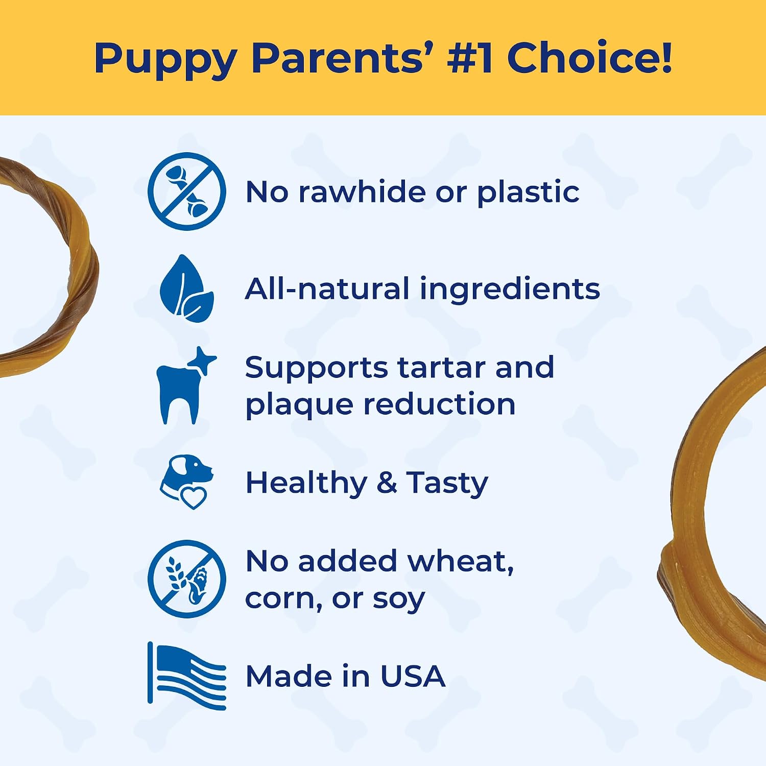 N-Bone Puppy Teething Rings, Chicken Flavor, Natural Puppy Teething Chews & Chew Treats, Helps Soothe Teething Gums, Calcium Enriched, 6 Rings