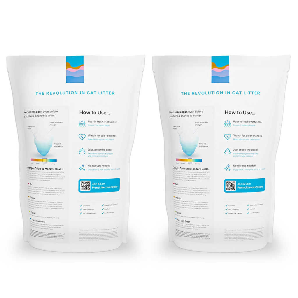 PrettyLitter Health Monitoring Cat Litter, Unscented, 6 lb. Bag