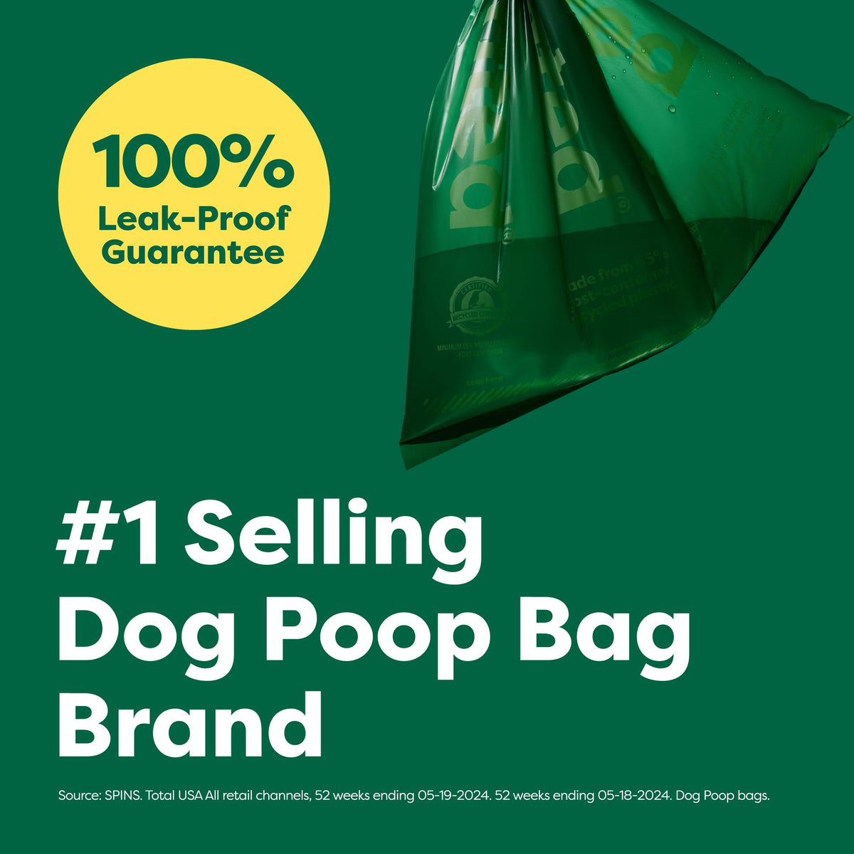 Earth Rated Dog Poop Bags on Refill Rolls, 270 Bags, Lavender