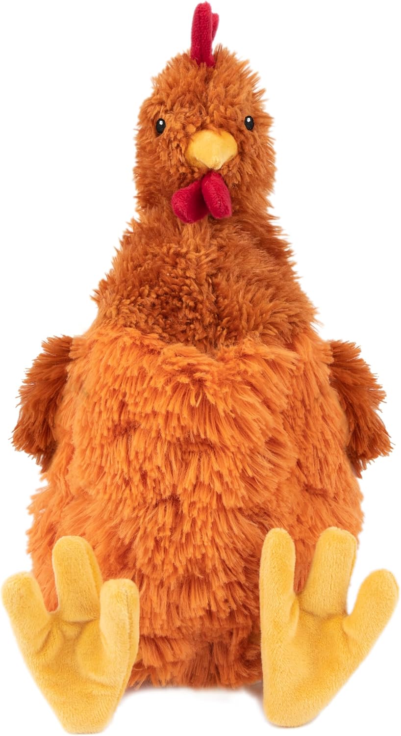 Best Pet Supplies Interactive Squeaky Dog Toy - Crinkle Duck, Yellow