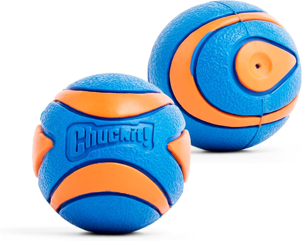 Chuckit! Ultra Ball Dog Toy, Durable Rubber, Medium 2.5-in, 2 Pack