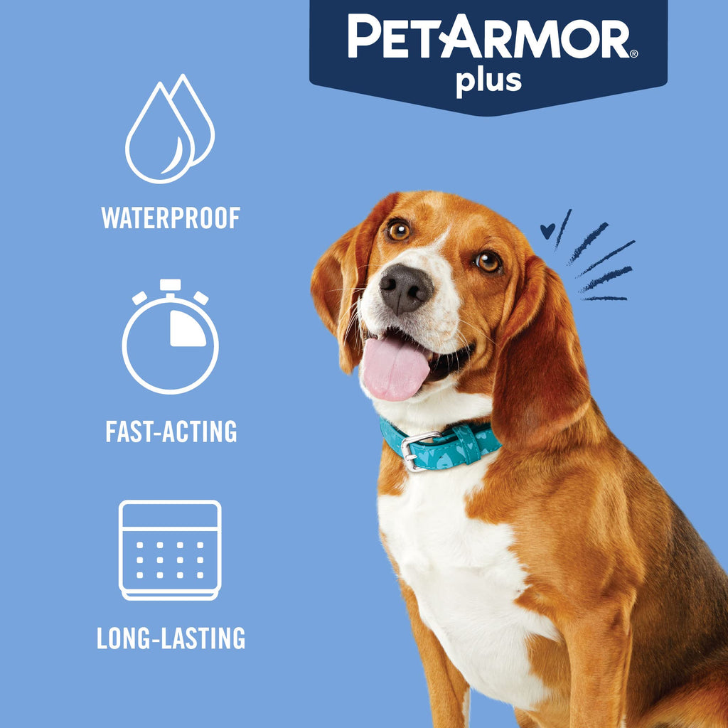 PetArmor Plus Flea and Tick Prevention for Cats, Cat Flea and Tick Treatment, 3 Doses, Waterproof Topical, Fast Acting, Cats Over 1.5 lbs