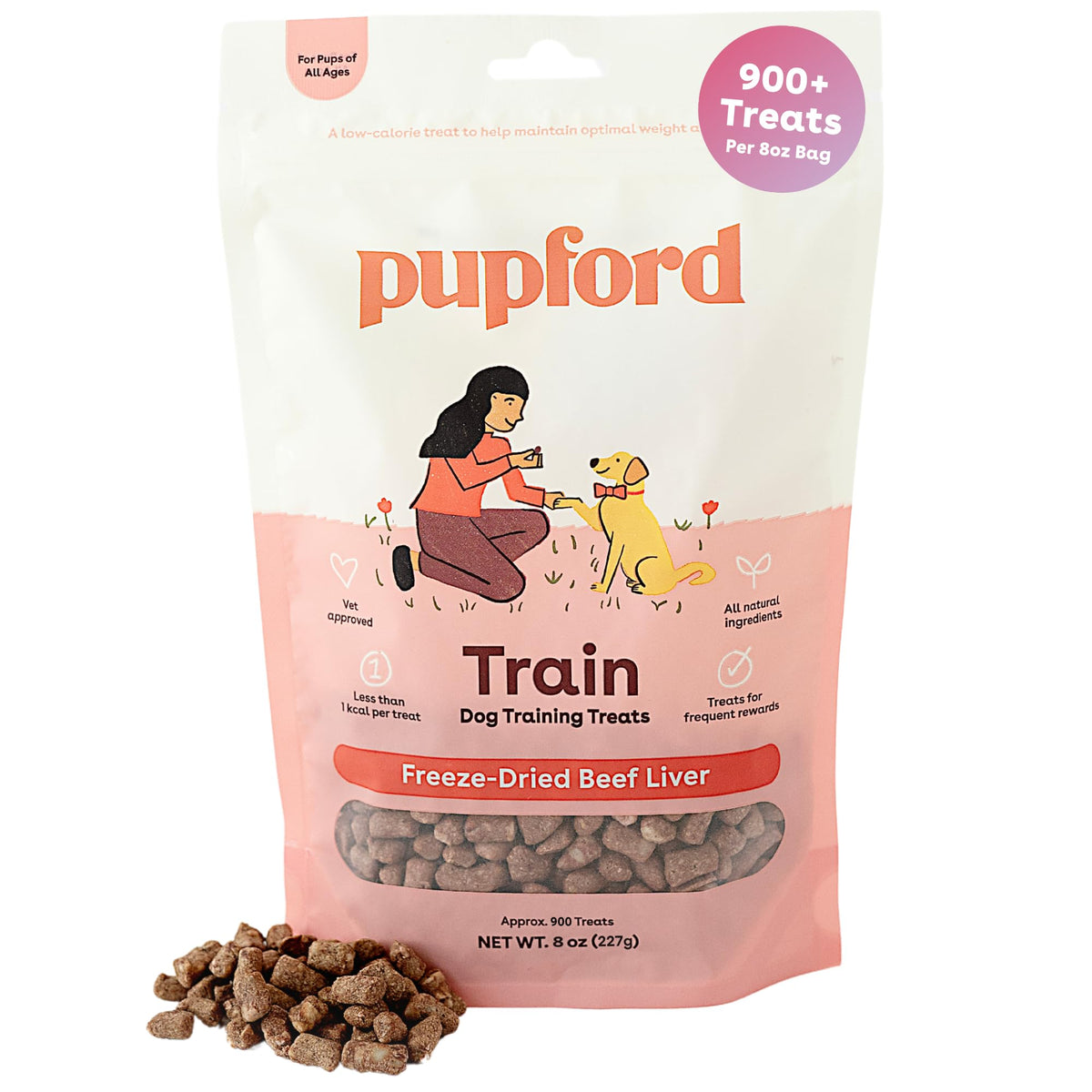 Pupford Freeze Dried Training Treats for Dogs & Puppies (Chicken, 4 oz)