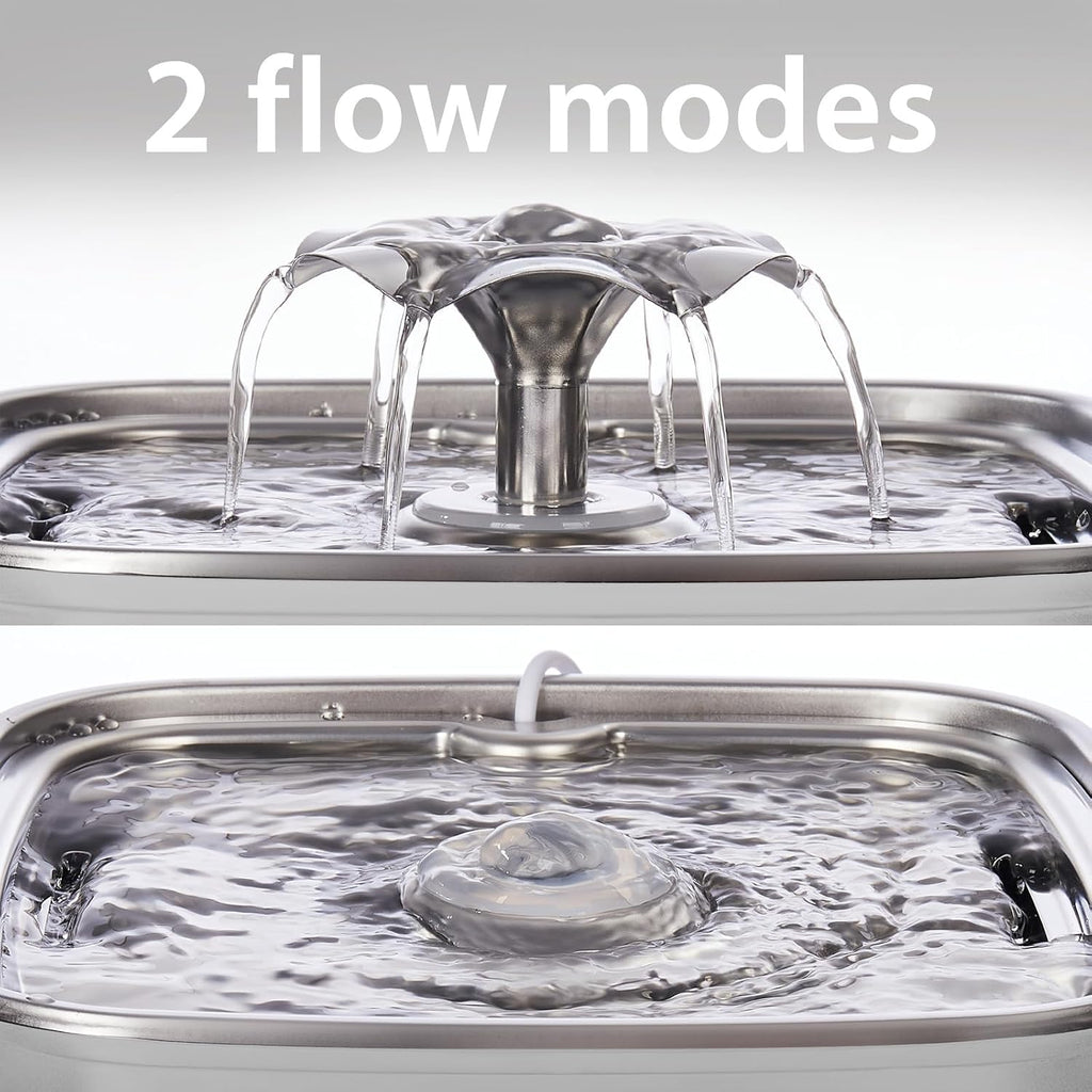 Veken Innovation Award Winner Stainless Steel Cat Water Fountain, 108oz