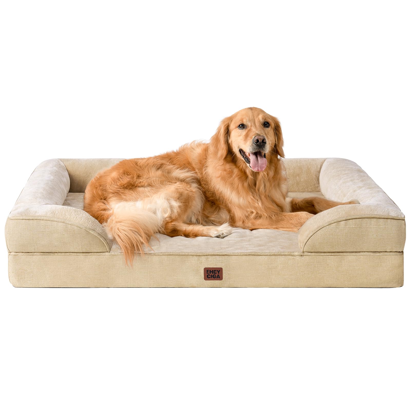 EHEYCIGA Orthopedic Extra Large Dog Bed, Waterproof Washable XL Pet Bed 44"
