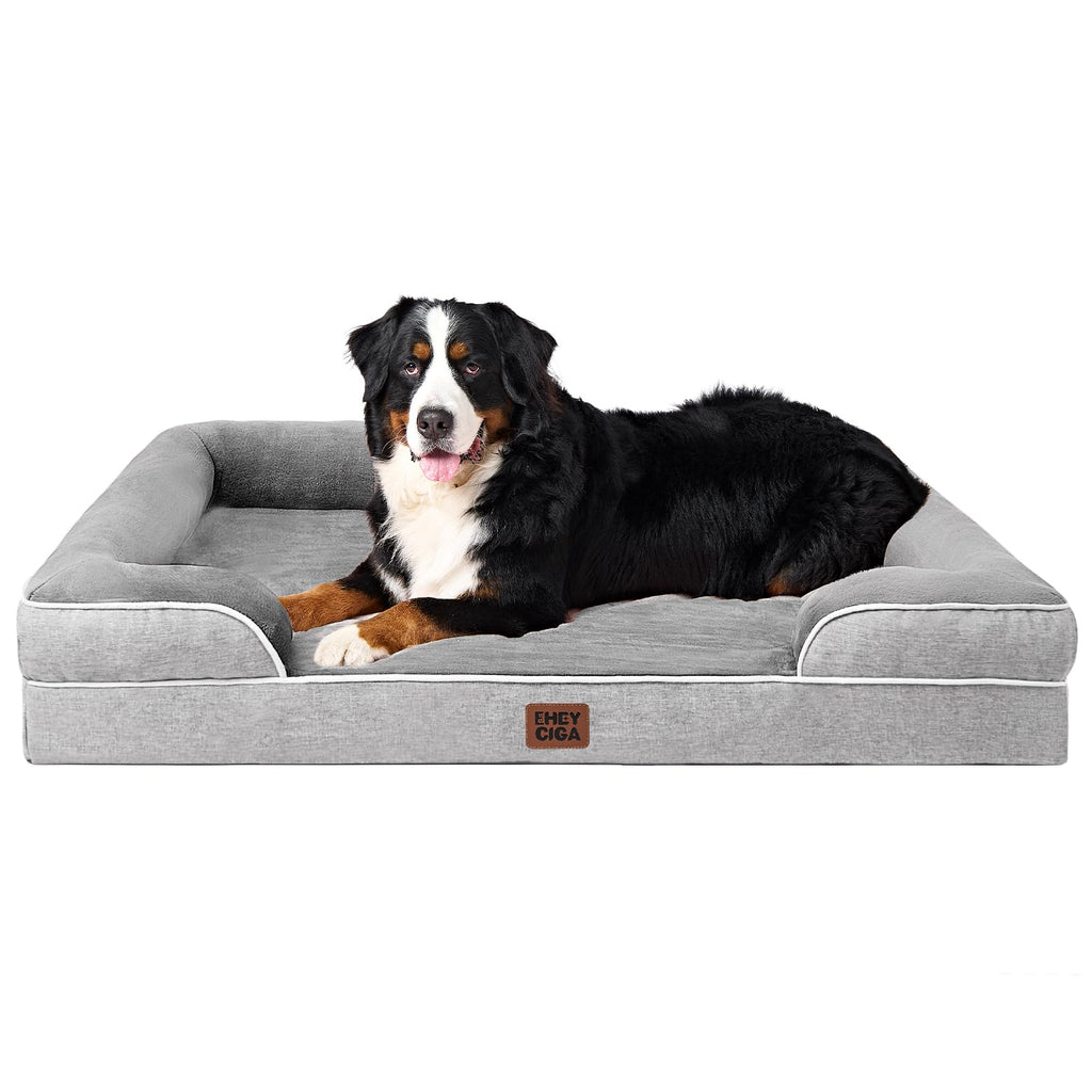 EHEYCIGA Orthopedic Extra Large Dog Bed, Waterproof Washable XL Pet Bed 44"