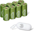 Amazon Basics Dog Poop Bags, 120 Count, Enhanced for Guaranteed Leakproof, Unscented, Green