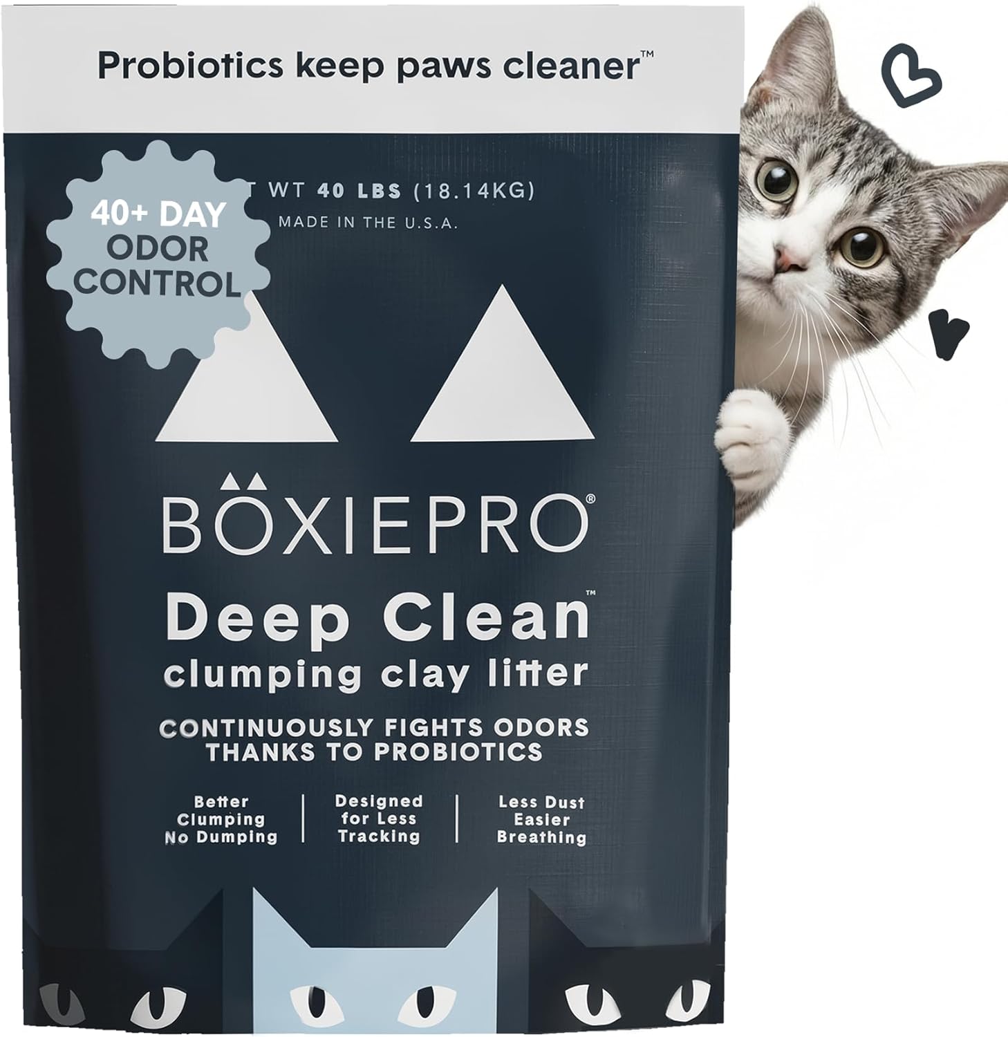 BoxiePro Bot Probiotic Cat Litter Automatic Box 40+ Day Odor Control 16 lb