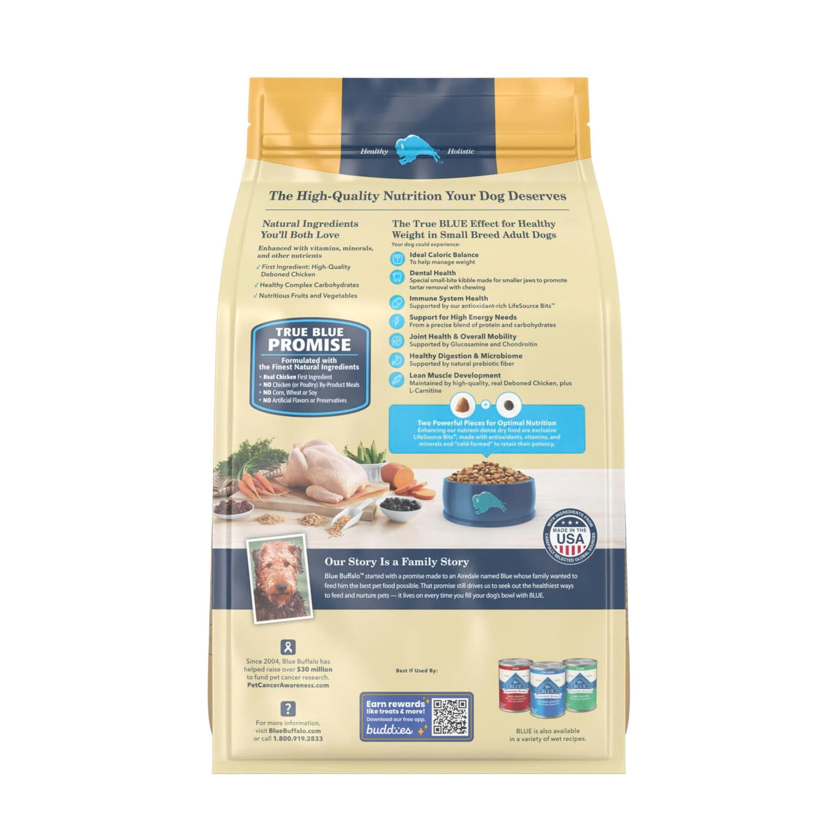 Blue Buffalo Life Protection Formula Chicken Small Breed Dry Dog Food, 5 lb