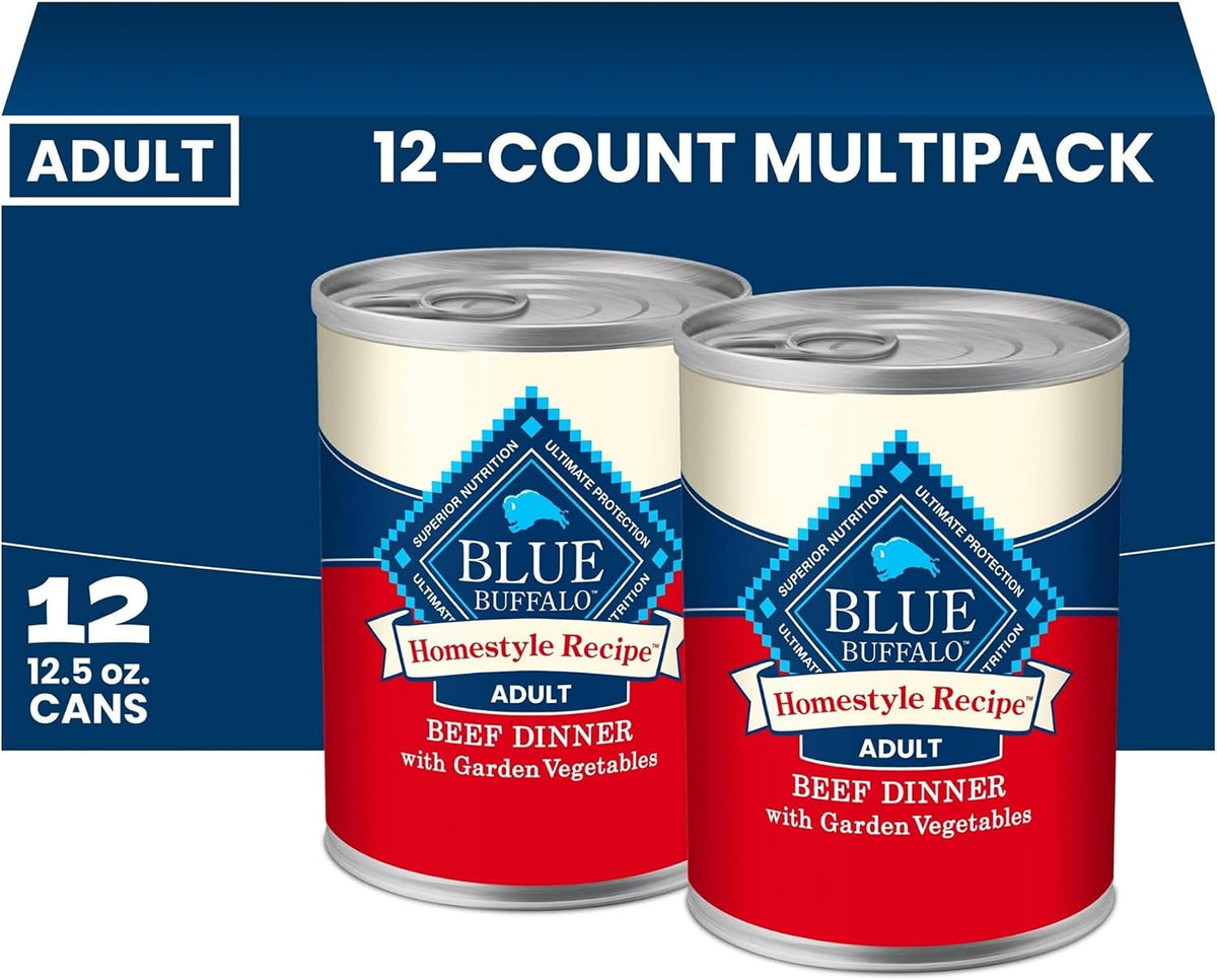 Blue Buffalo Homestyle Recipe Chicken Adult Wet Dog Food, 12.5 oz, 12 ct