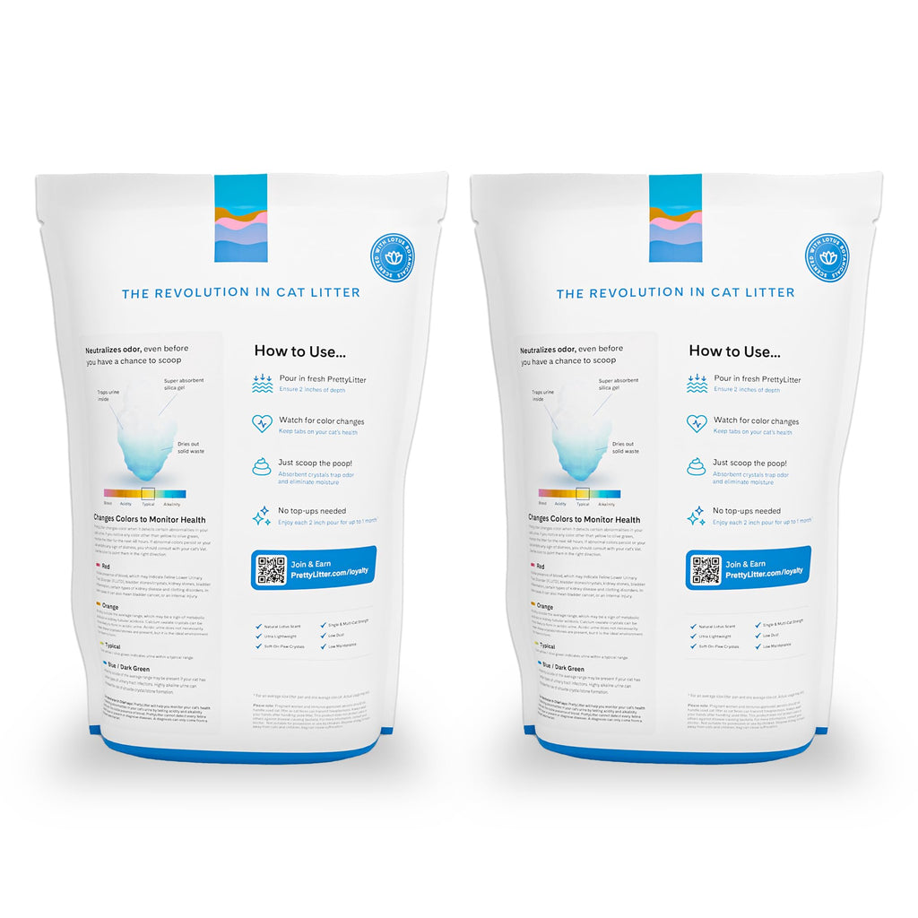 PrettyLitter Health Monitoring Cat Litter, Unscented, 6 lb. Bag