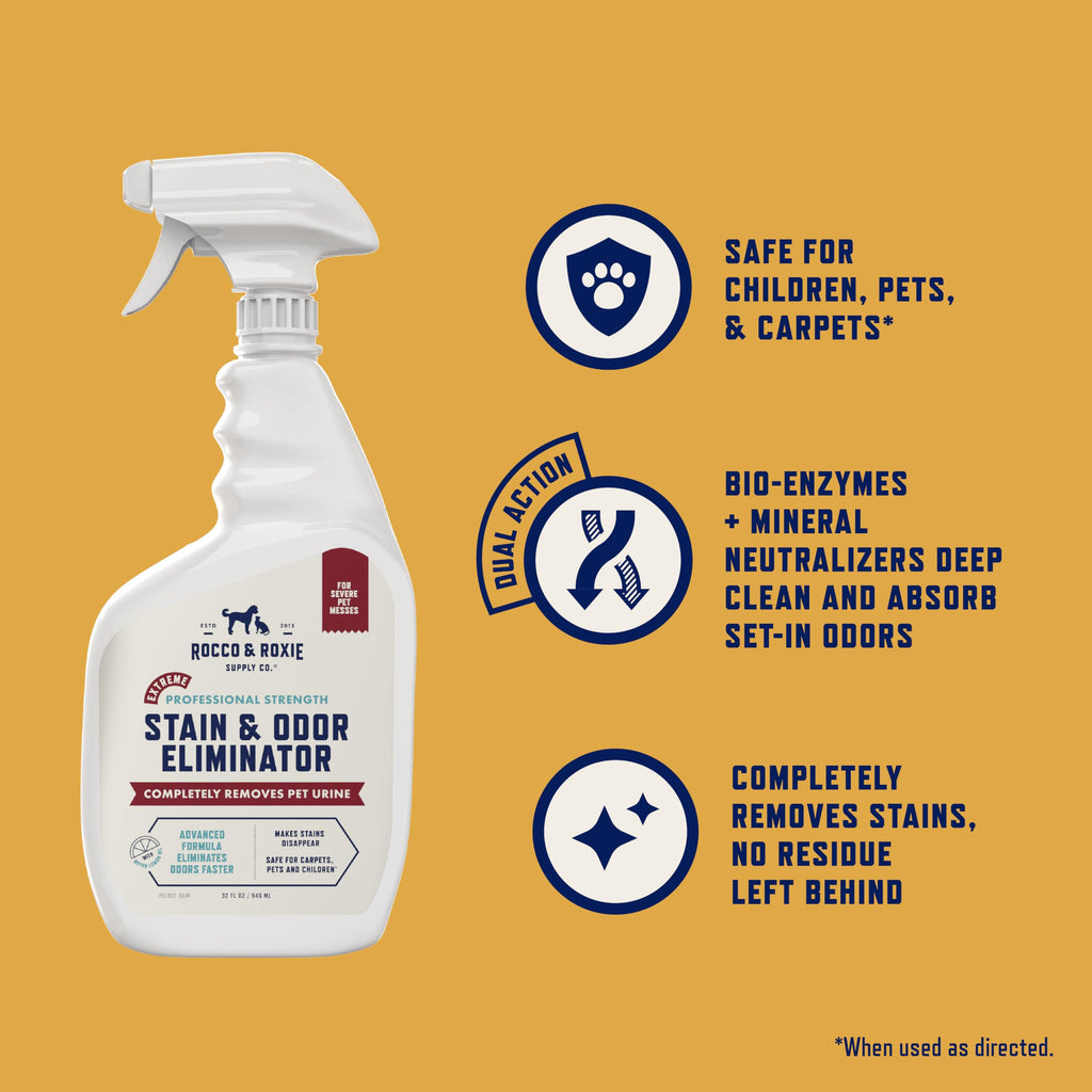 Rocco & Roxie Enzyme Stain & Odor Eliminator, 32 Fl Oz