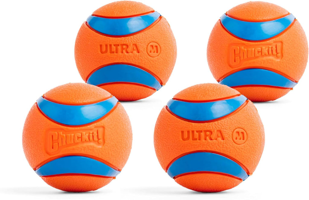 Chuckit! Ultra Ball Dog Toy, Durable Rubber, Medium 2.5-in, 2 Pack