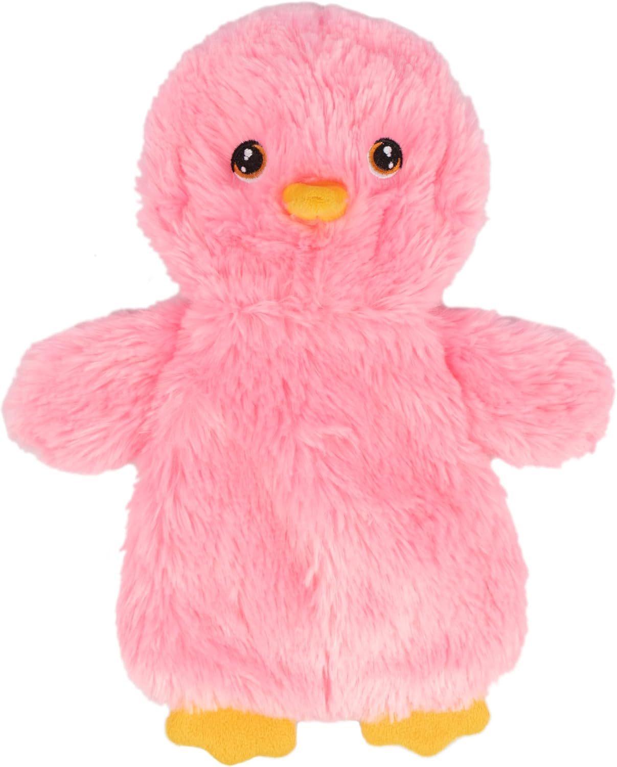 Best Pet Supplies Interactive Squeaky Dog Toy - Crinkle Duck, Yellow