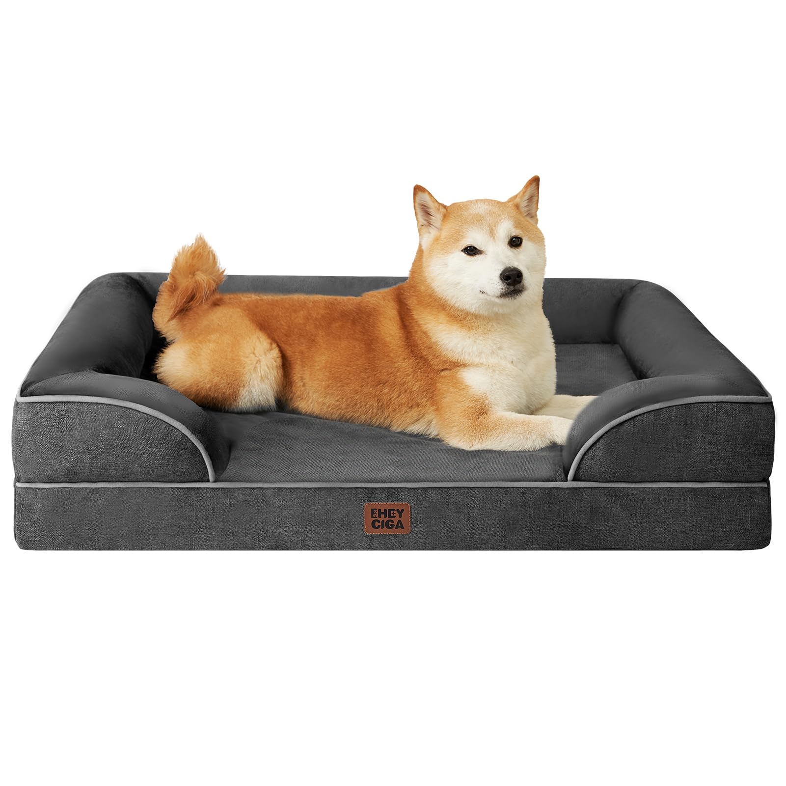 EHEYCIGA Orthopedic Extra Large Dog Bed, Waterproof Washable XL Pet Bed 44"