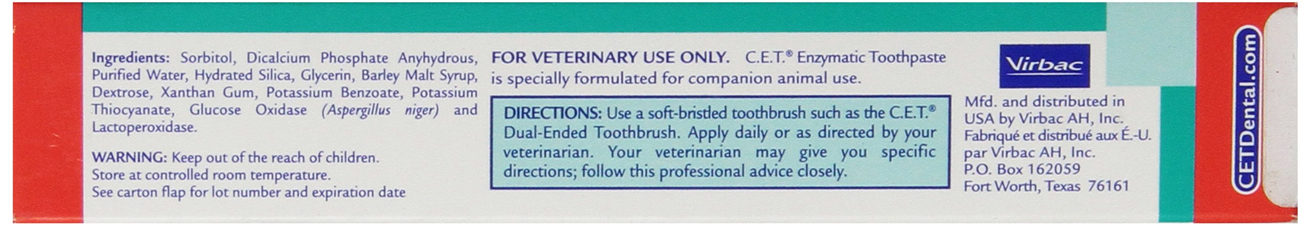 C.E.T. Enzymatic Toothpaste for Dogs and Cats, Poultry, 2.5oz