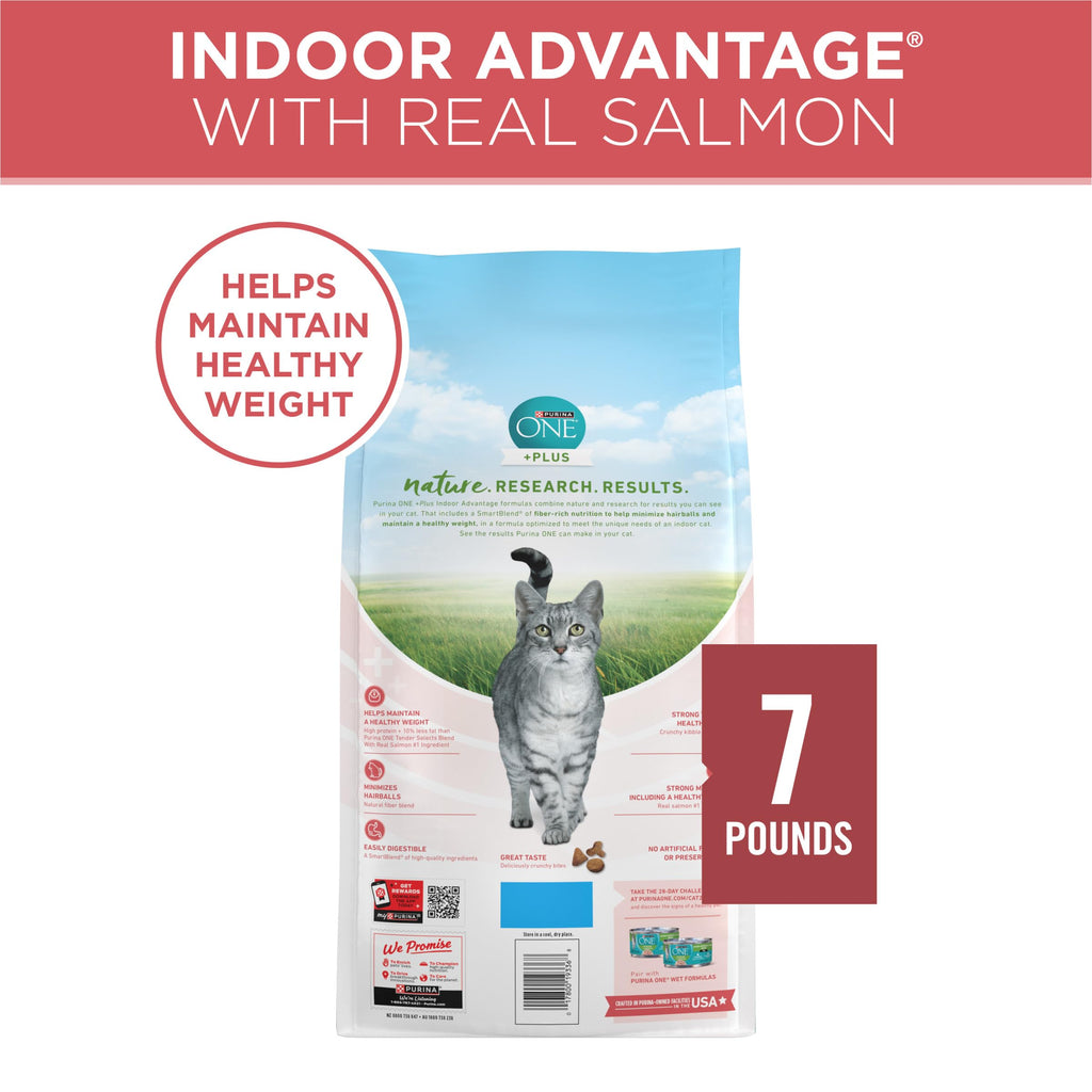 Purina ONE Indoor Advantage Weight Control Dry Cat Food, 16 lb Bag