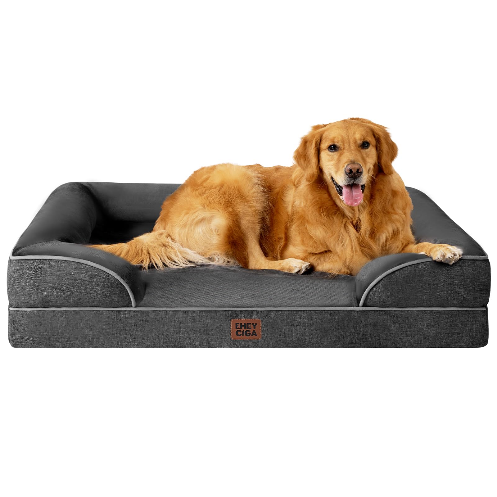 EHEYCIGA Orthopedic Extra Large Dog Bed, Waterproof Washable XL Pet Bed 44"