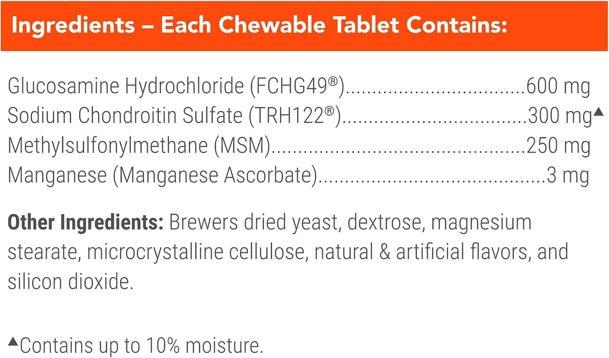 Nutramax Cosequin Joint Supplement for Dogs, Chewable Tablets, 132ct
