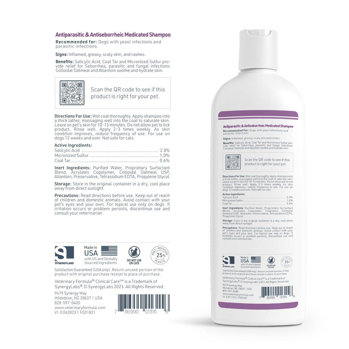 Veterinary Formula Clinical Care Antiseptic & Antifungal Shampoo, 16 oz