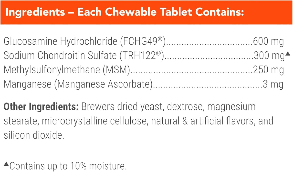 Nutramax Cosequin Joint Supplement for Dogs, Chewable Tablets, 132ct