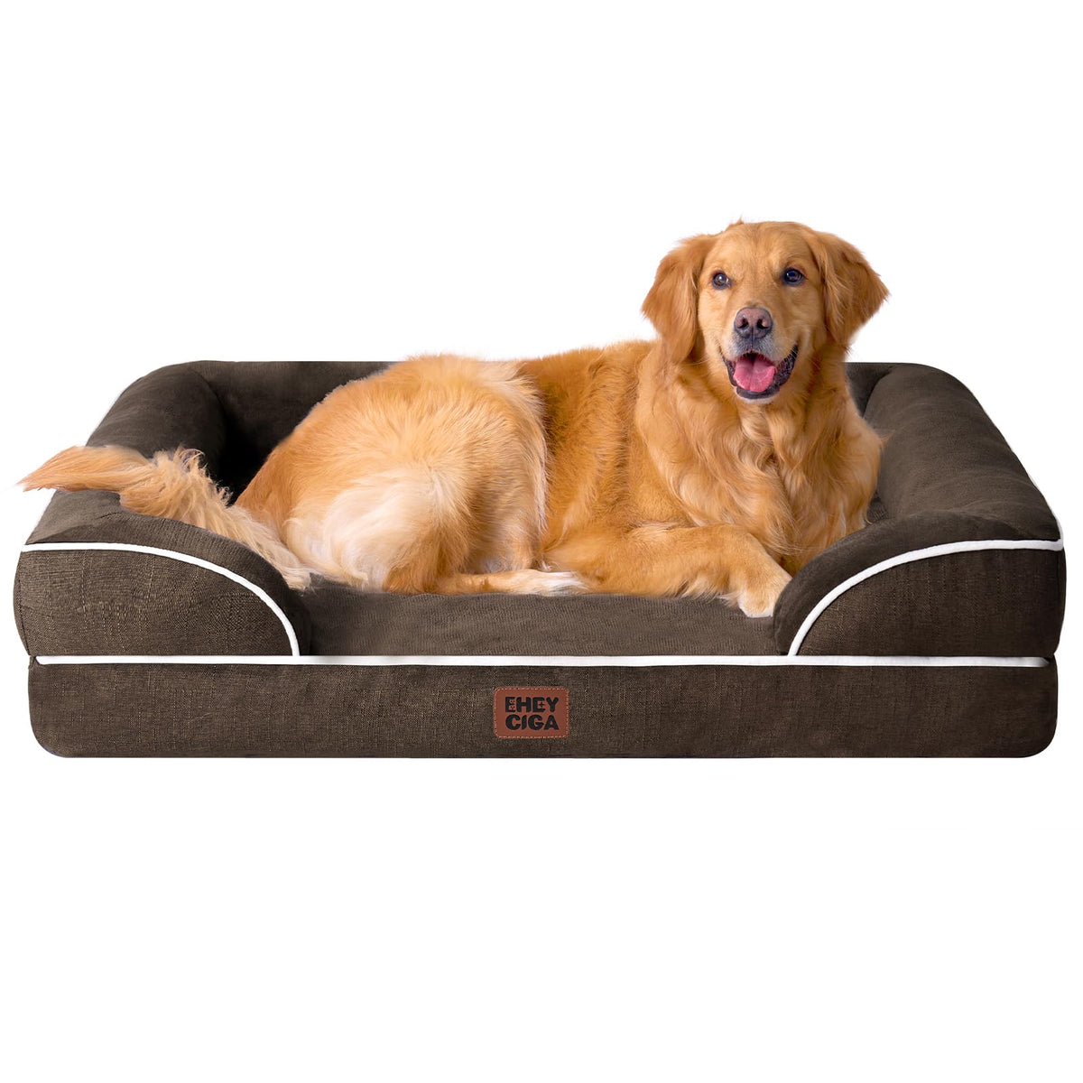 EHEYCIGA Orthopedic Extra Large Dog Bed, Waterproof Washable XL Pet Bed 44"