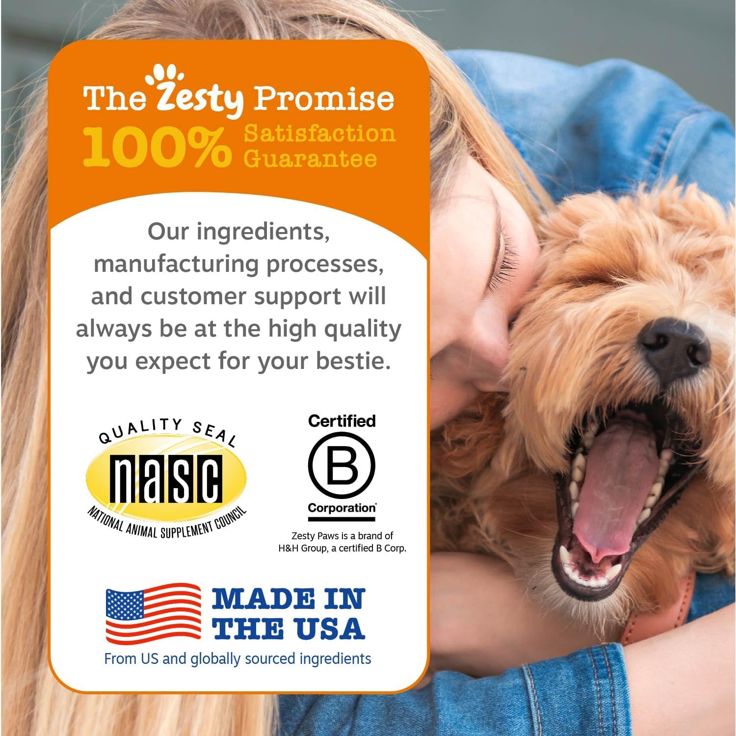 Zesty Paws Dog Vitamins - Dog Multivitamin Chews, Bison, 90 Ct