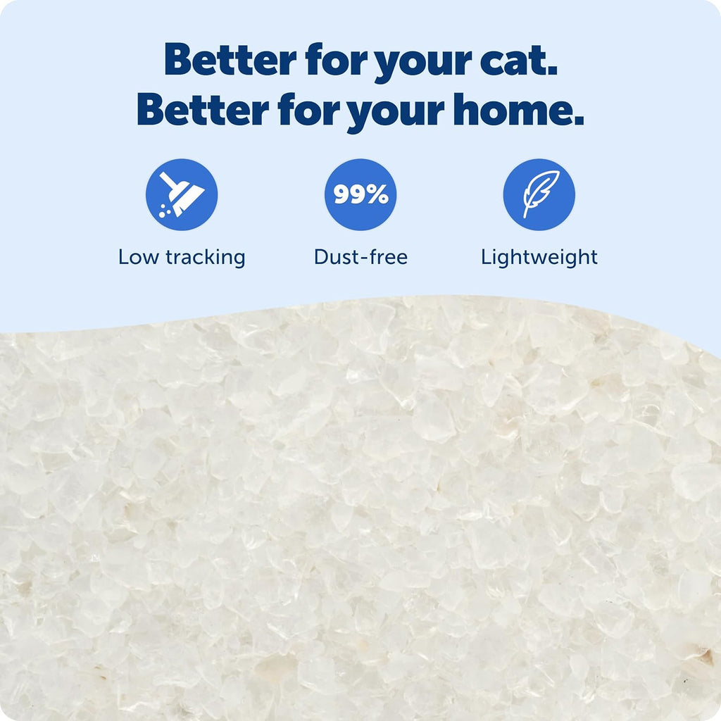 PetSafe ScoopFree Premium Crystal Litter, Lavender Scent, 4.3Lb Bag, 2 Pack