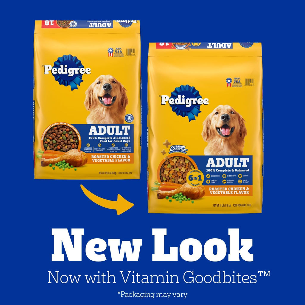 Pedigree Complete Nutrition Dry Dog Food, Chicken & Vegetable, 3.5 lb