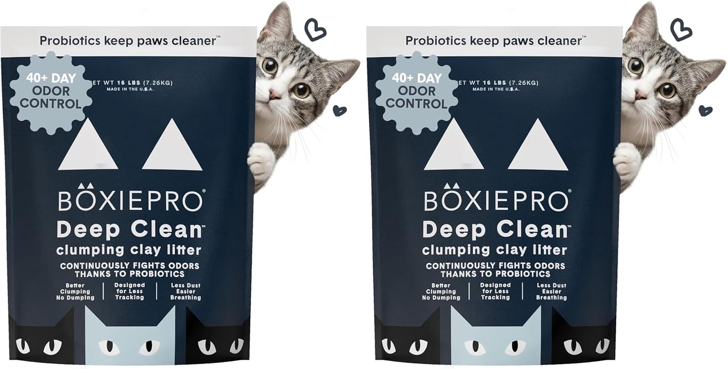 BoxiePro Bot Probiotic Cat Litter Automatic Box 40+ Day Odor Control 16 lb