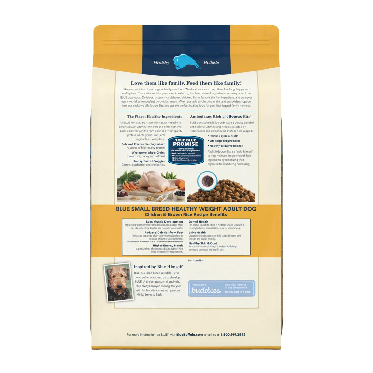 Blue Buffalo Life Protection Formula Chicken Small Breed Dry Dog Food, 5 lb