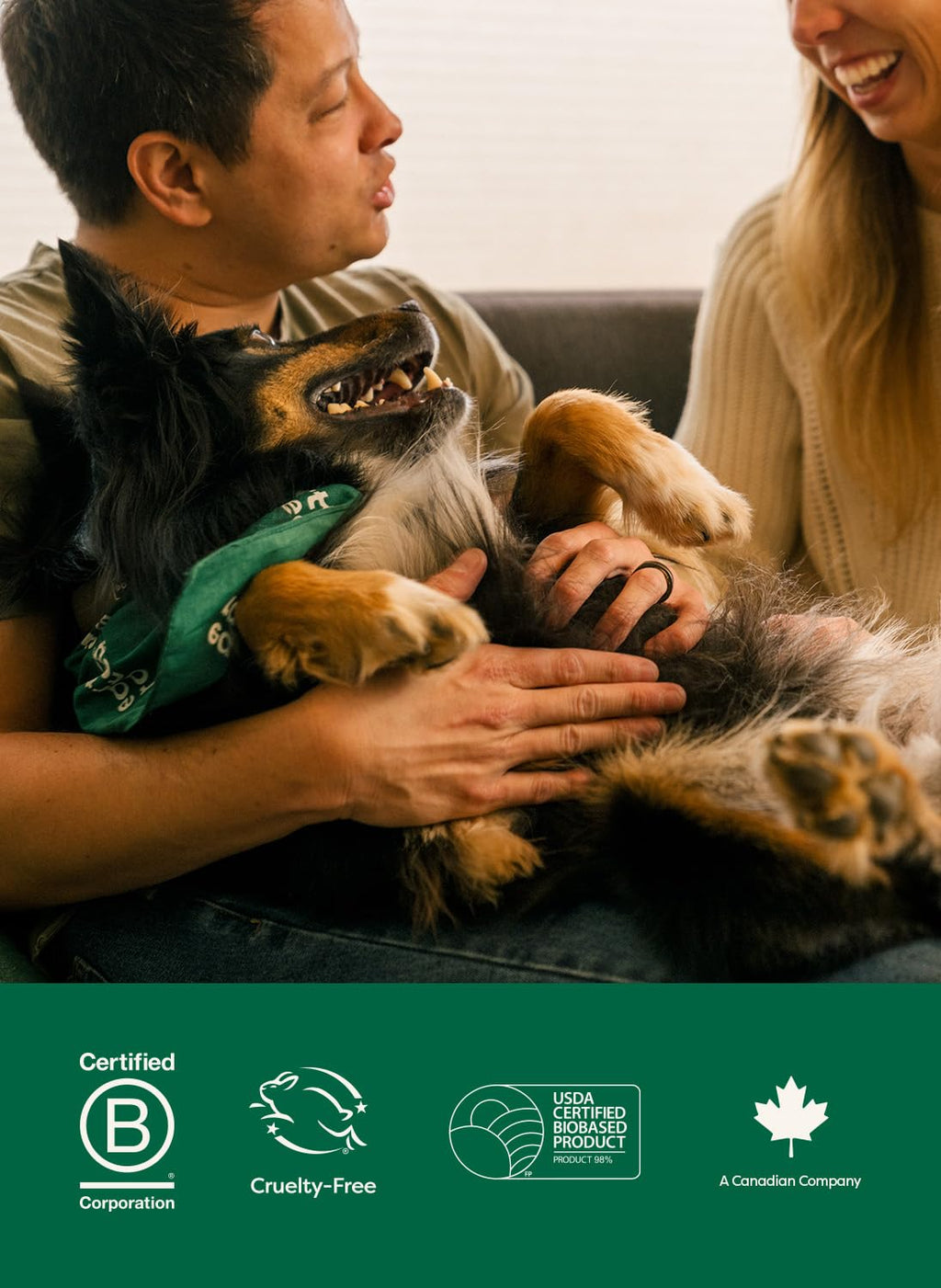 Earth Rated Pet Wipes for Dogs and Cats, Hypoallergenic, Cleaning and Hydrating, for Paws, Body and Butt (Eye Wipes Unscented, 70 Grooming Wipes)
