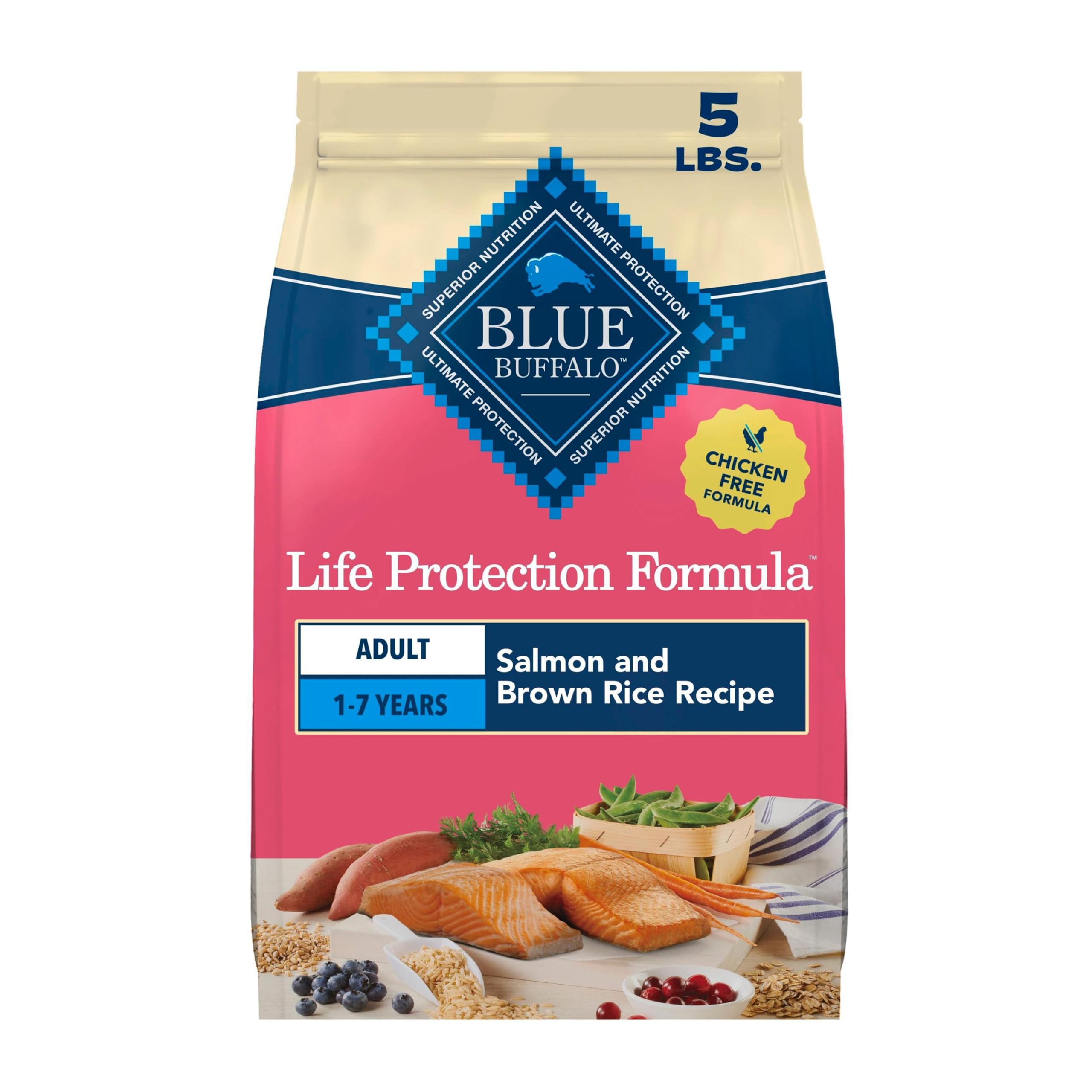 Blue Buffalo Life Protection Formula Chicken Adult Dry Dog Food, 5 lb