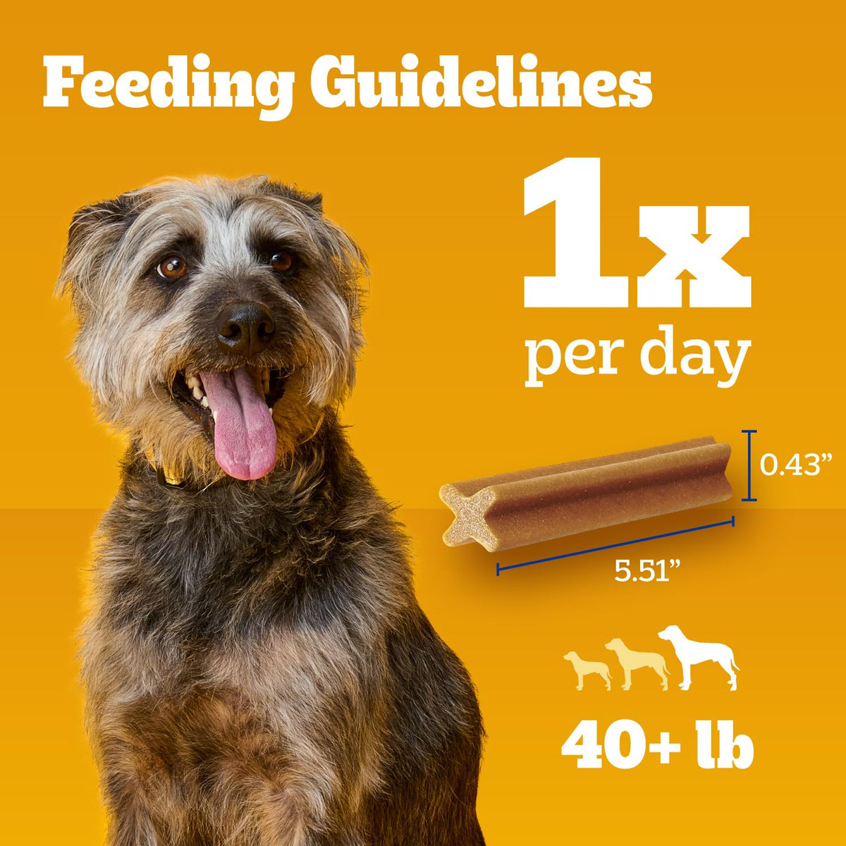 Pedigree Dentastix Large Breed Dental Dog Treats, Fresh, 36 Count