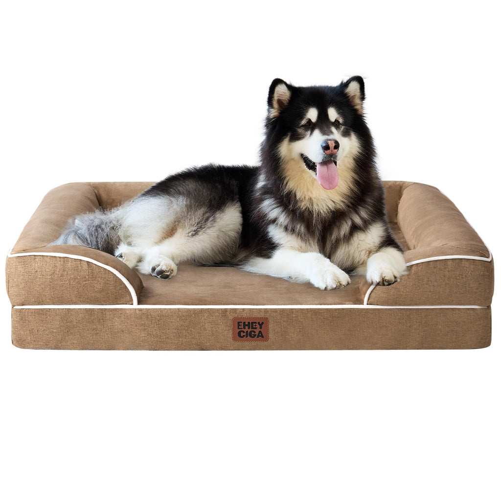 EHEYCIGA Orthopedic Extra Large Dog Bed, Waterproof Washable XL Pet Bed 44"