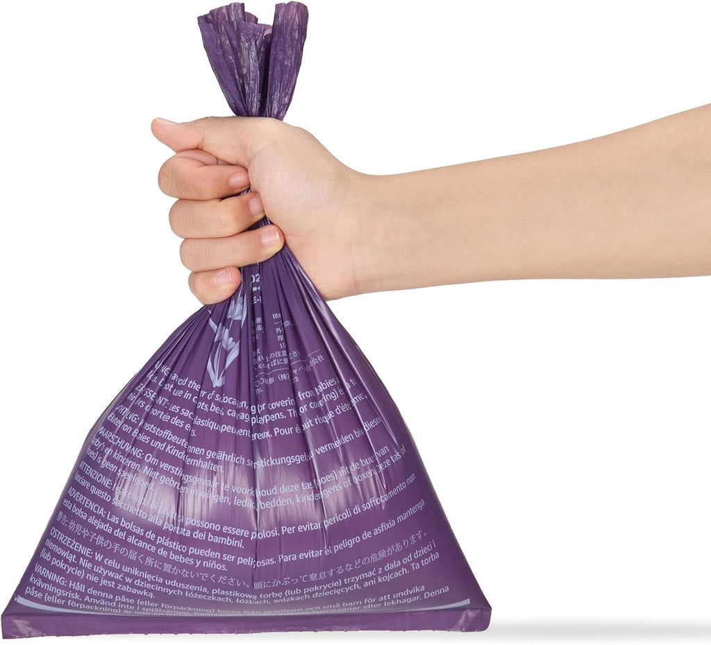 Amazon Basics Dog Poop Bags, 120 Count, Enhanced for Guaranteed Leakproof, Unscented, Green