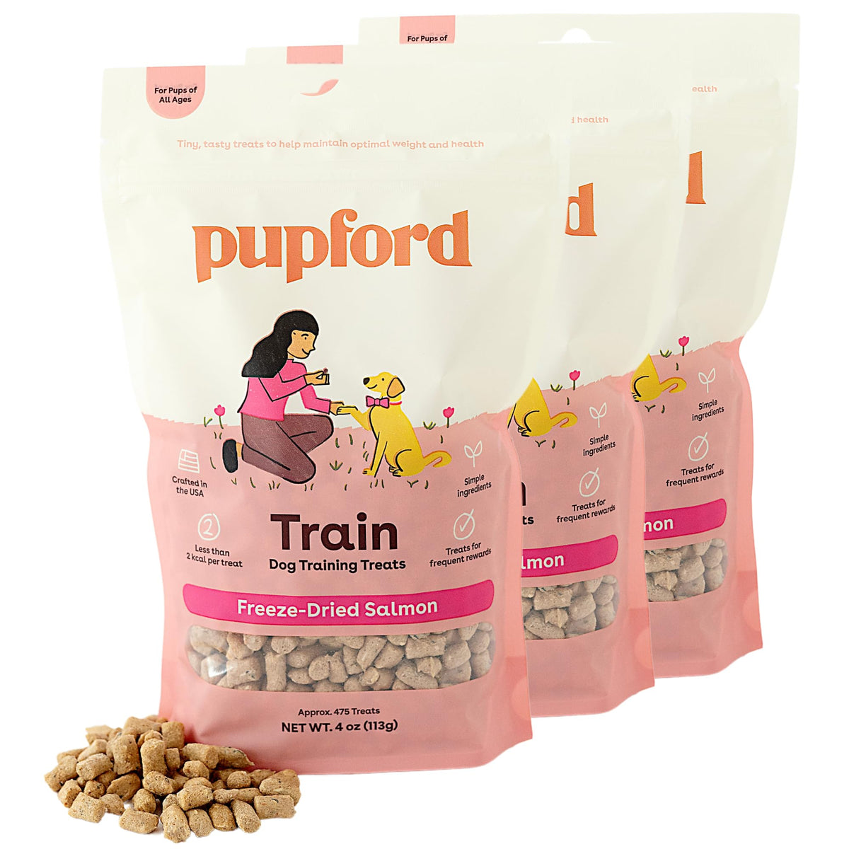 Pupford Freeze Dried Training Treats for Dogs & Puppies (Chicken, 4 oz)