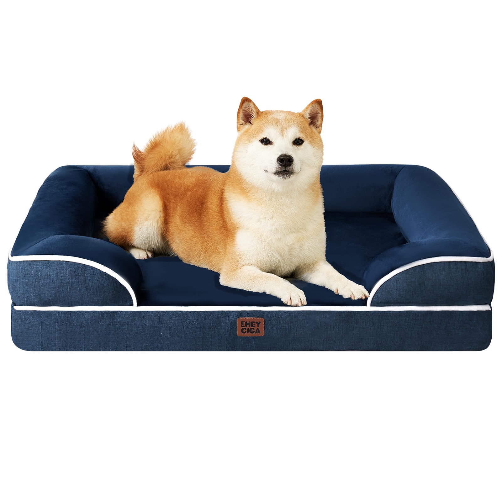 EHEYCIGA Orthopedic Extra Large Dog Bed, Waterproof Washable XL Pet Bed 44"