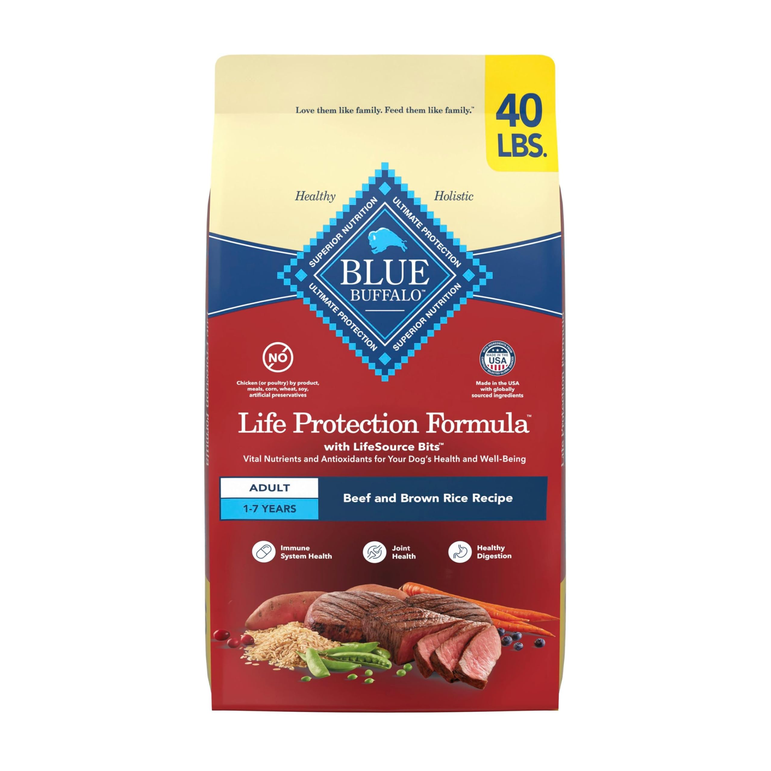 Blue Buffalo Life Protection Formula Chicken Adult Dry Dog Food, 5 lb