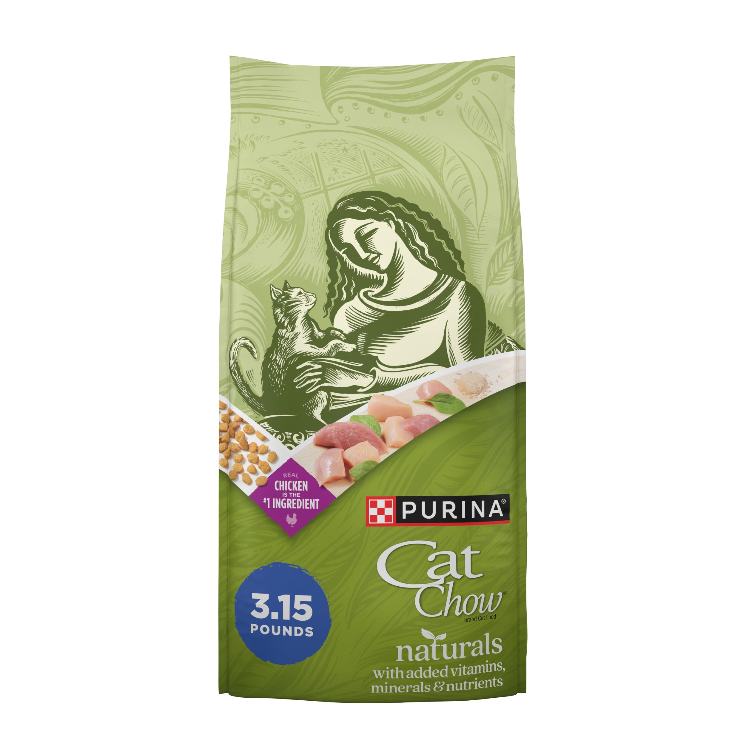 Purina Cat Chow Naturals Hairball, Indoor Dry Cat Food, 13 lb Bag