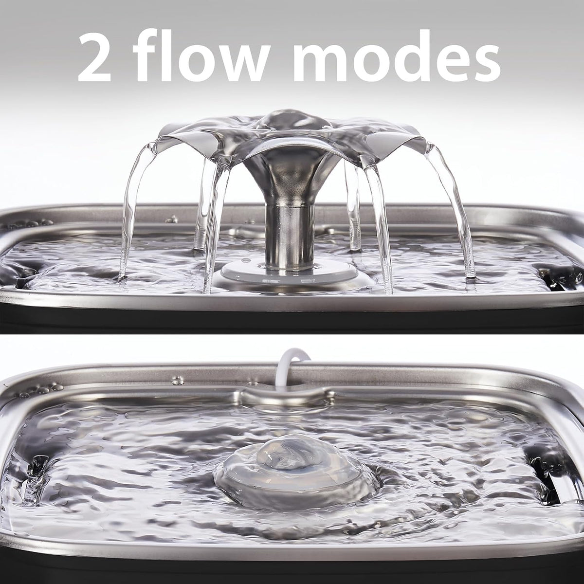 Veken Innovation Award Winner Stainless Steel Cat Water Fountain, 108oz