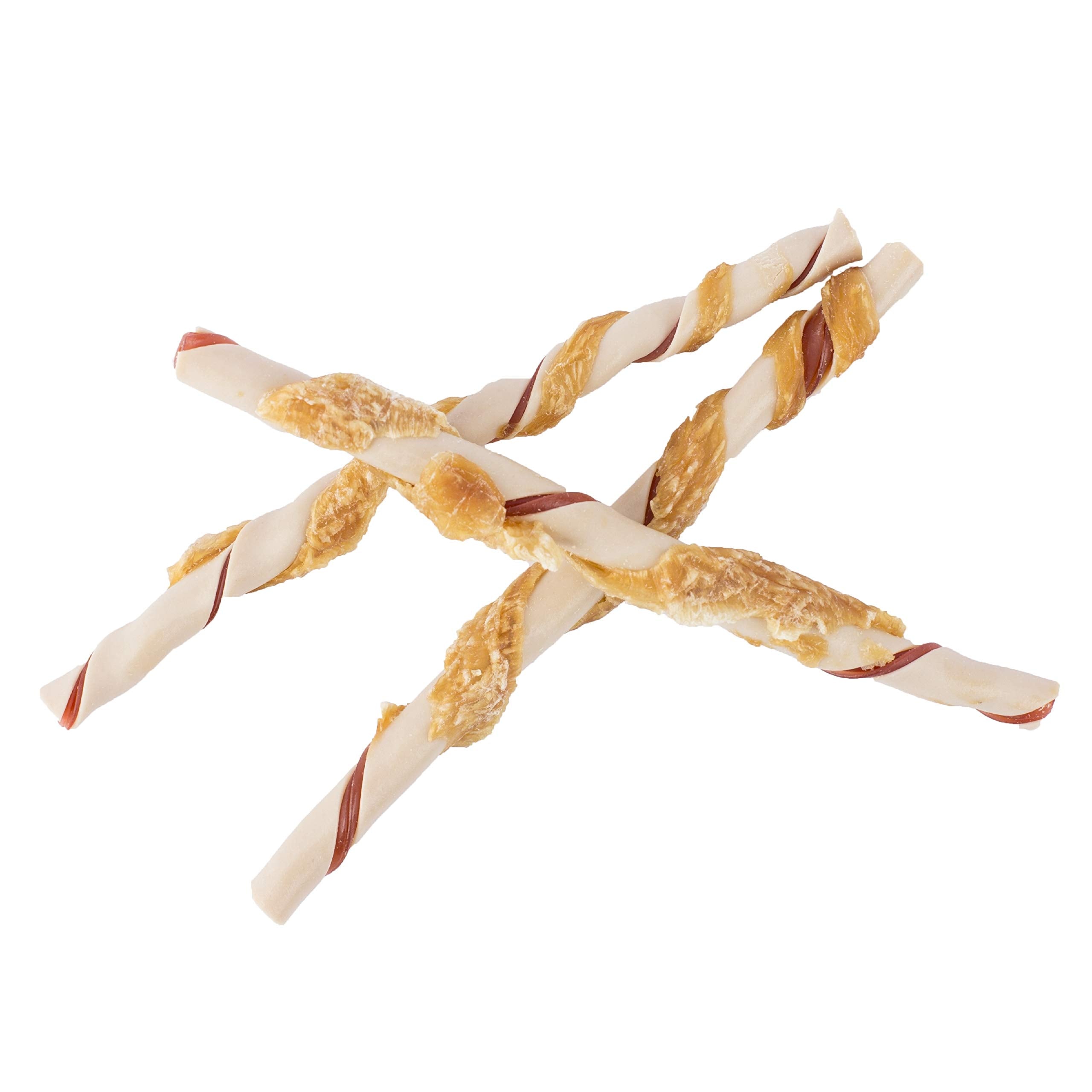 DreamBone Twist Sticks Rawhide-Free Dog Treats With Real Protein, 50 Count
