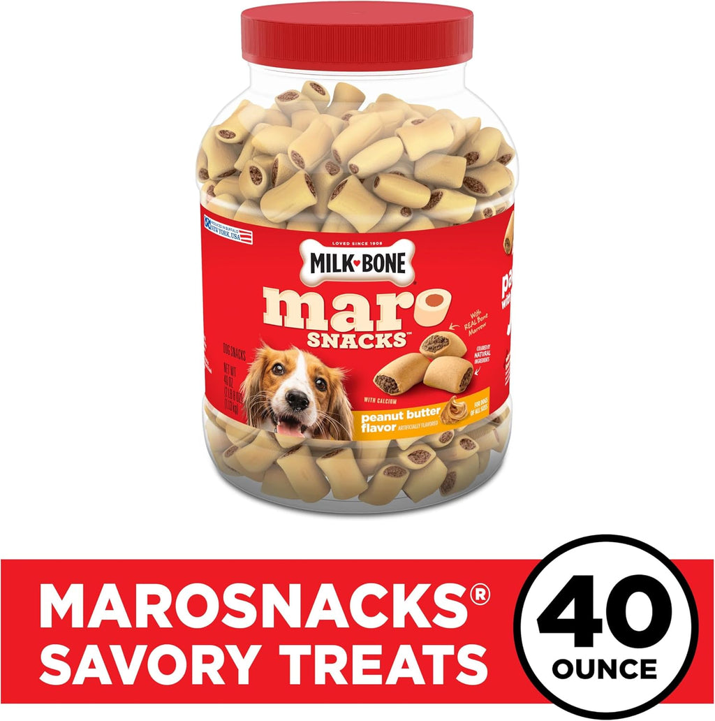 Milk-Bone MaroSnacks Small Dog Treats with Real Bone Marrow, 40 Oz.