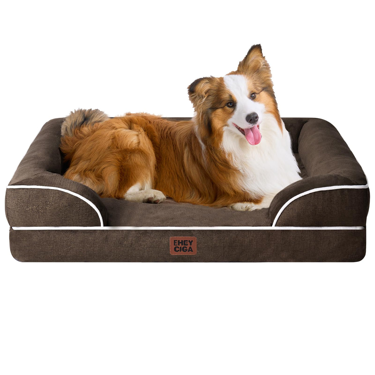 EHEYCIGA Orthopedic Extra Large Dog Bed, Waterproof Washable XL Pet Bed 44"