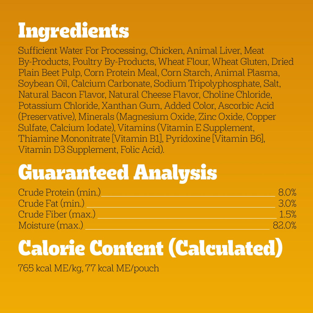 Pedigree Choice Cuts Wet Dog Food Pouch, Protein Variety, 3.5 oz, 30 Count