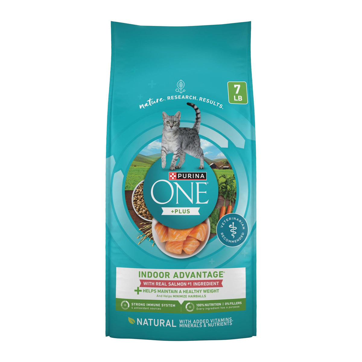 Purina ONE Indoor Advantage Weight Control Dry Cat Food, 16 lb Bag